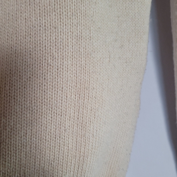 Organic John Patrick Oatmeal Crewneck Hi Low Sweater Women's Size S Wool Blend - Picture 6 of 10